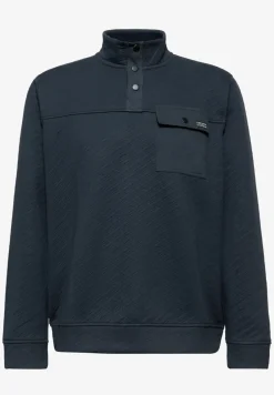 Troyer structuursweatshirt
