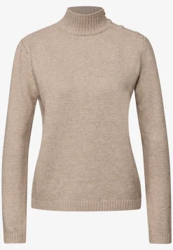 Trui met knoopdetail
