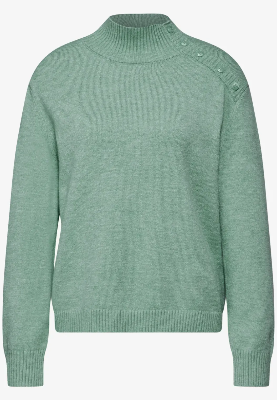Trui met knoopdetail
