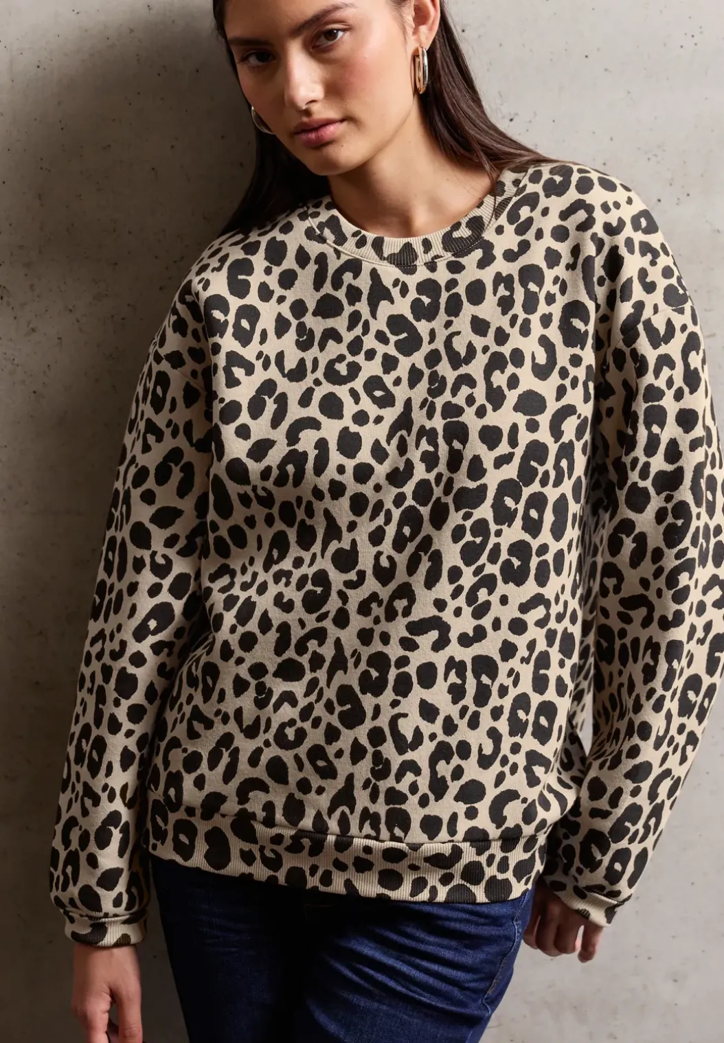 Trui met Loose Fit print