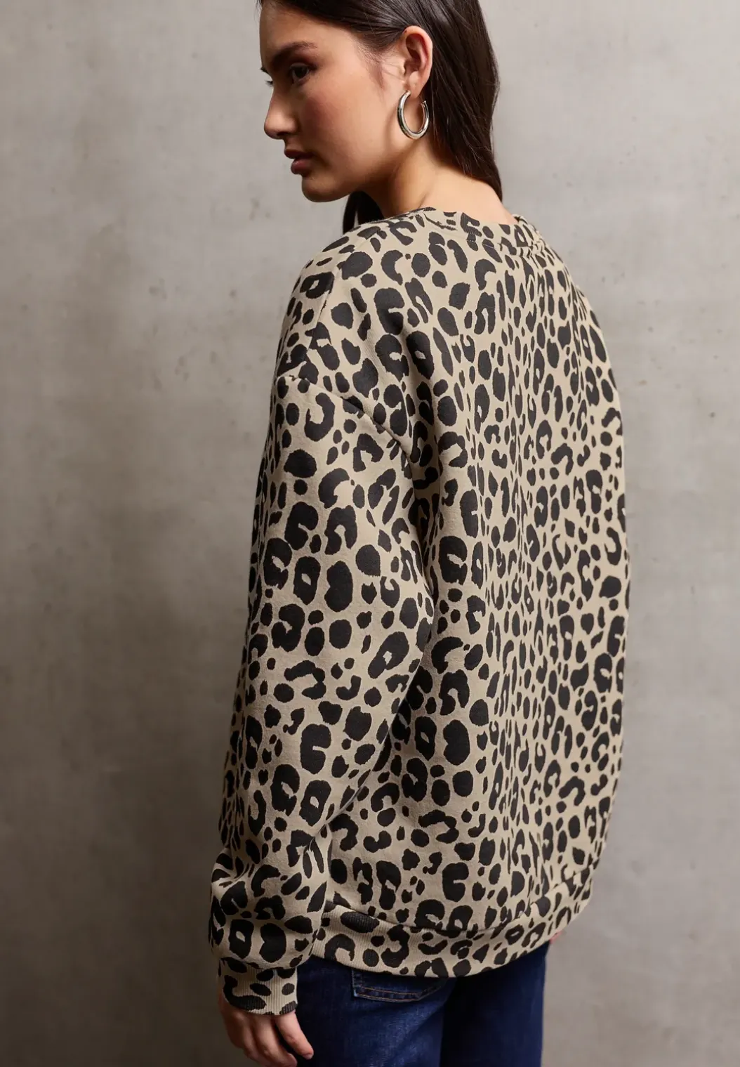 Trui met Loose Fit print