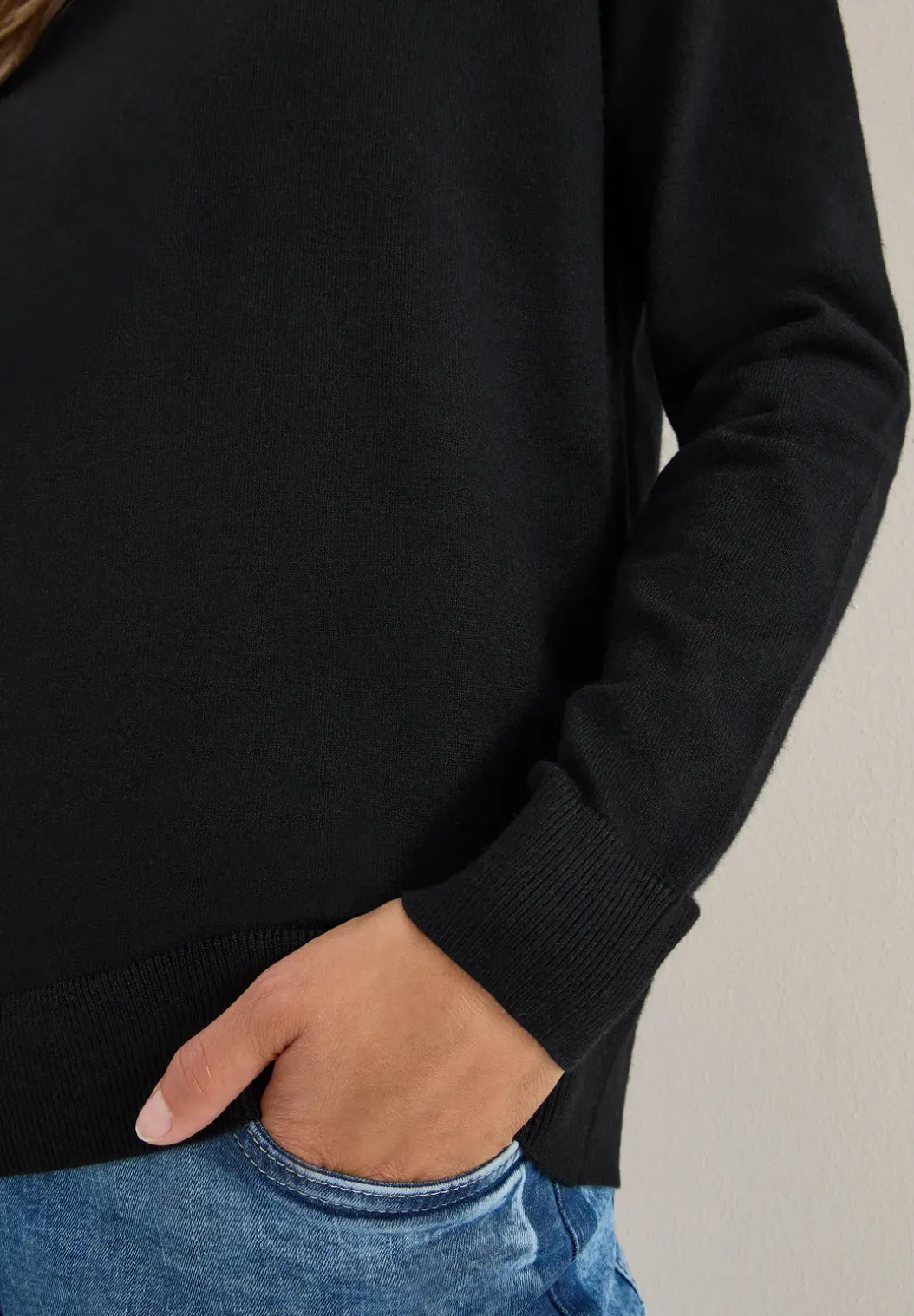 Trui met structuurdetails