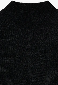 Trui van chenille met col