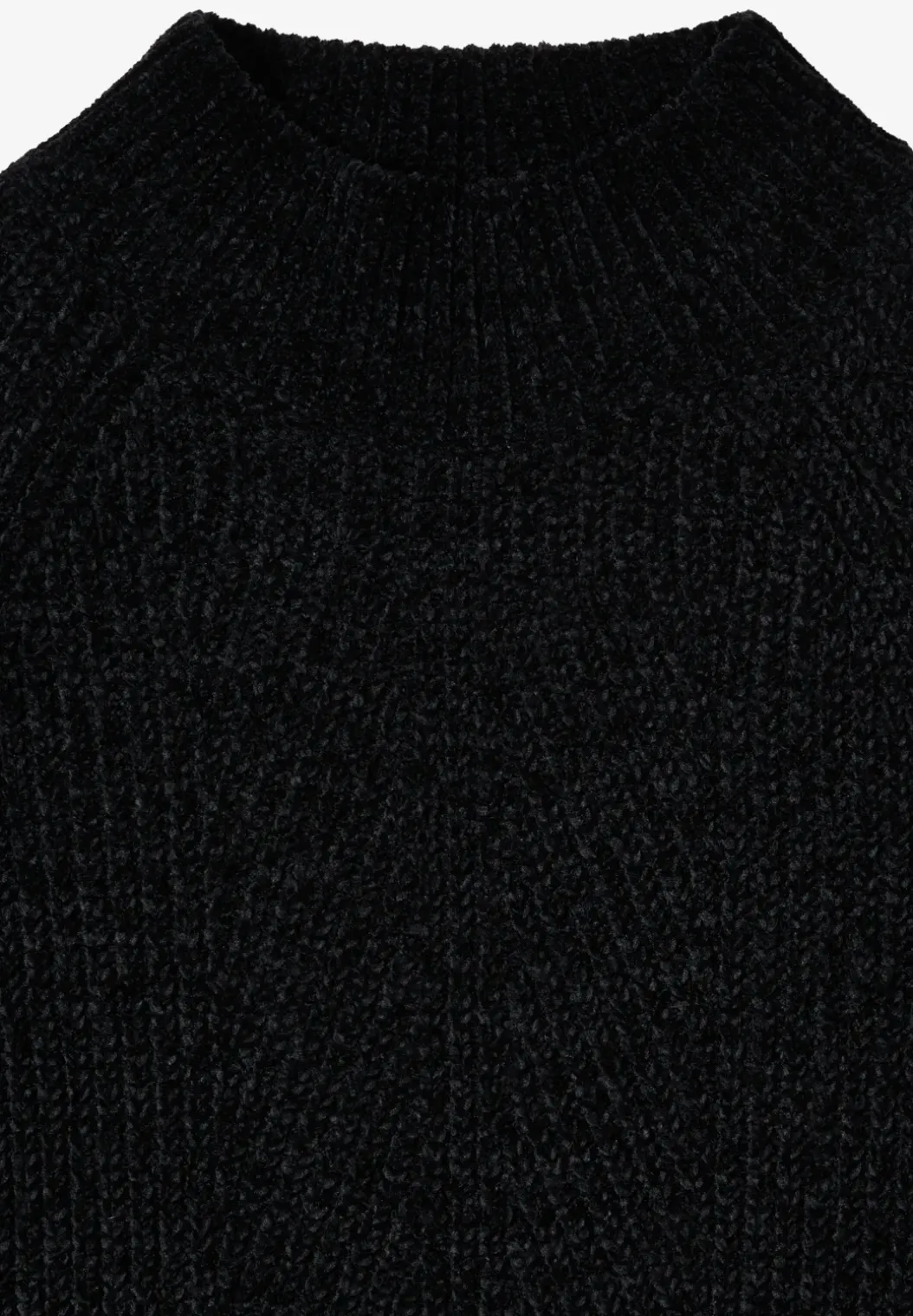 Trui van chenille met col
