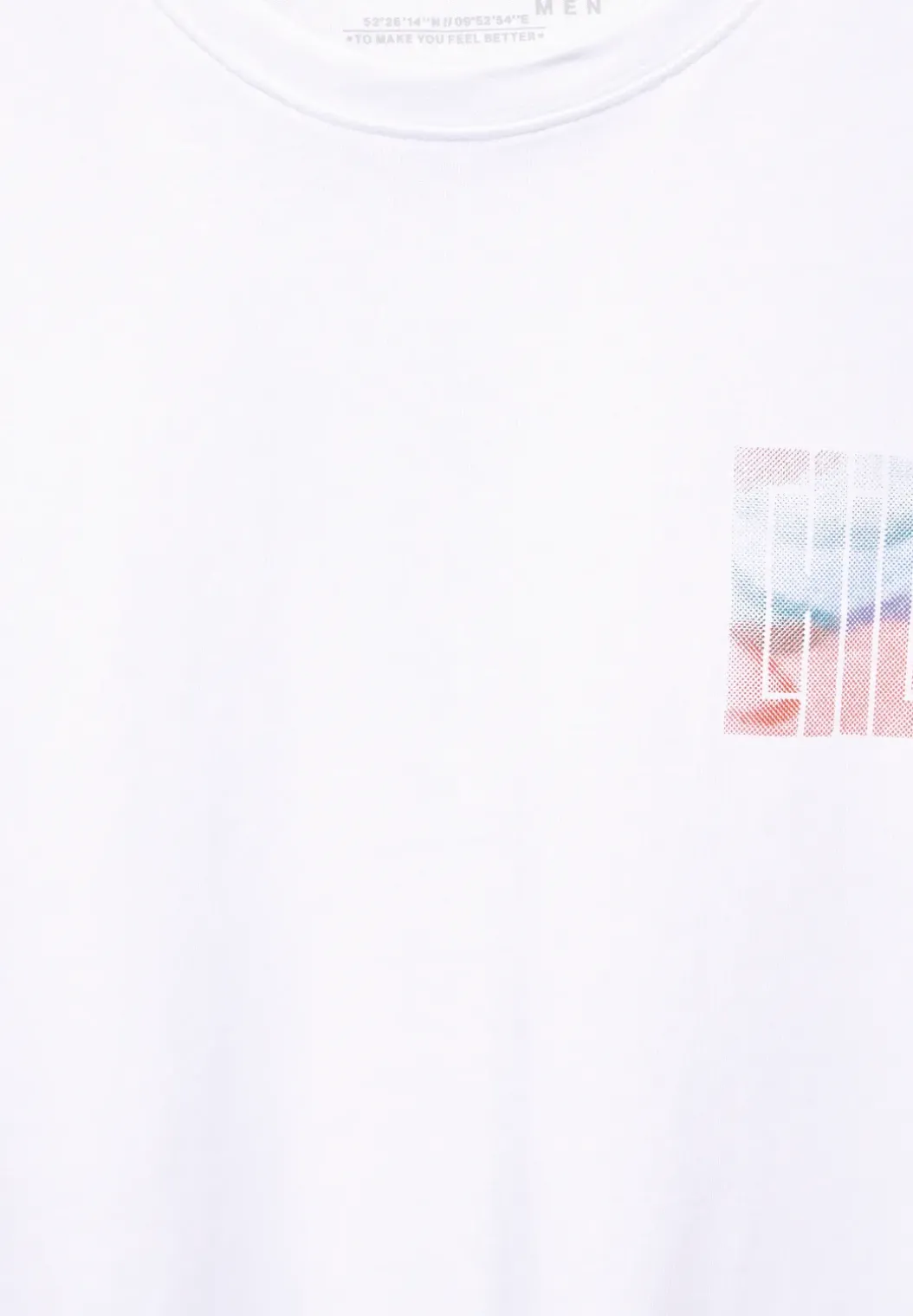 T-shirt met print op de borst