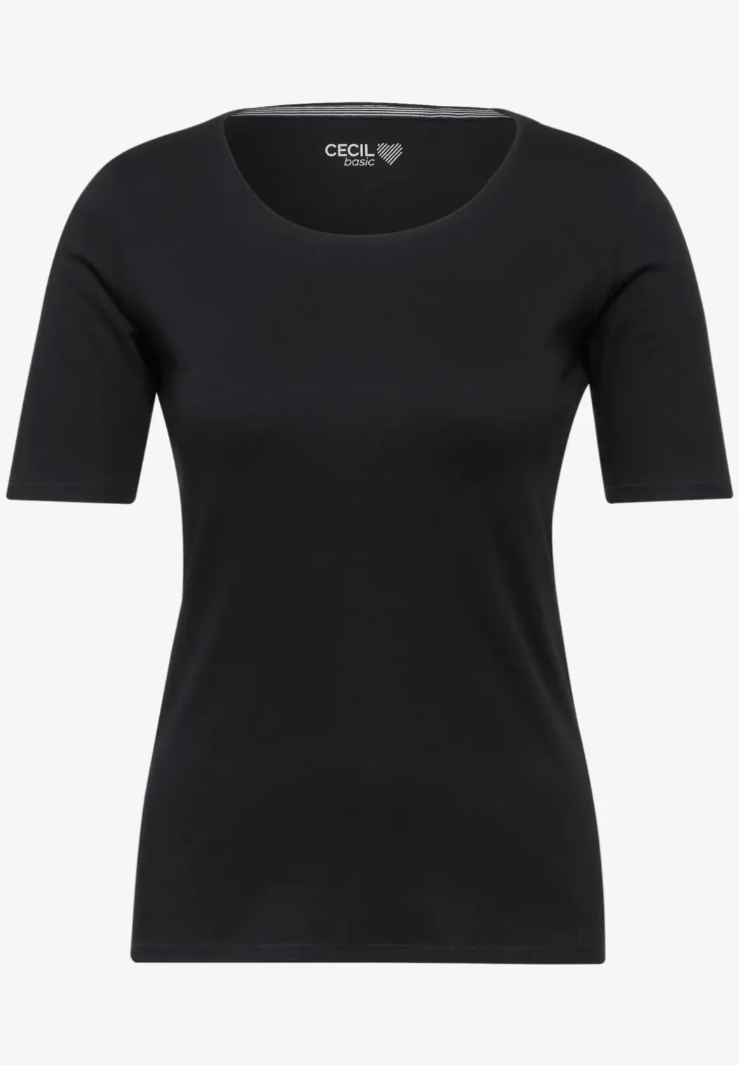 T-shirt in effen kleur