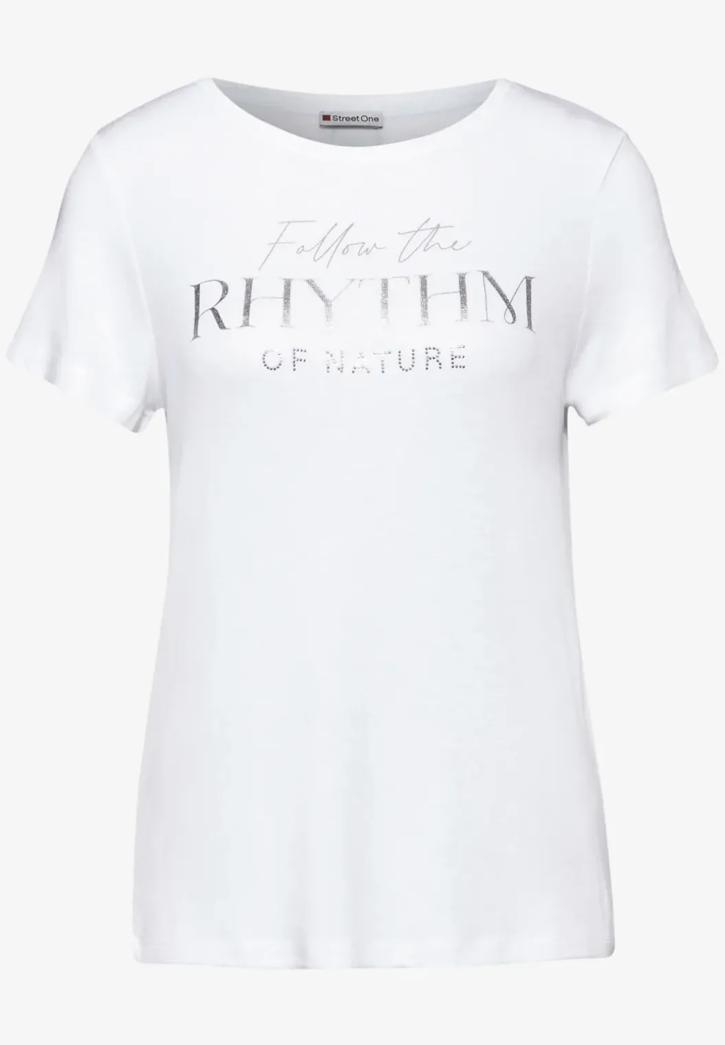 T-shirt met belettering