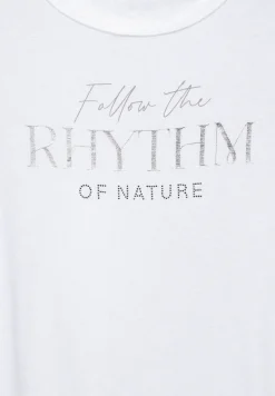 T-shirt met belettering