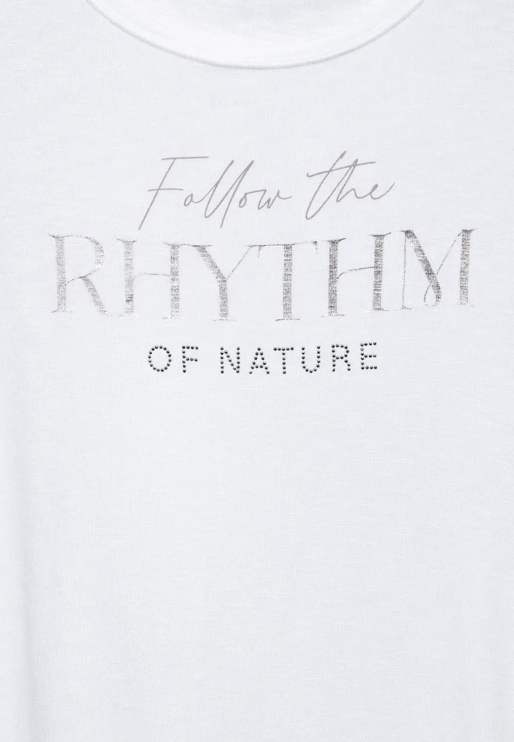 T-shirt met belettering