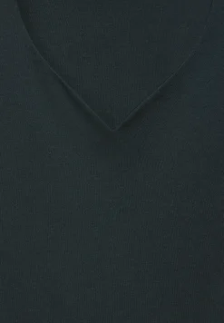 T-shirt met hartvormige halslijn