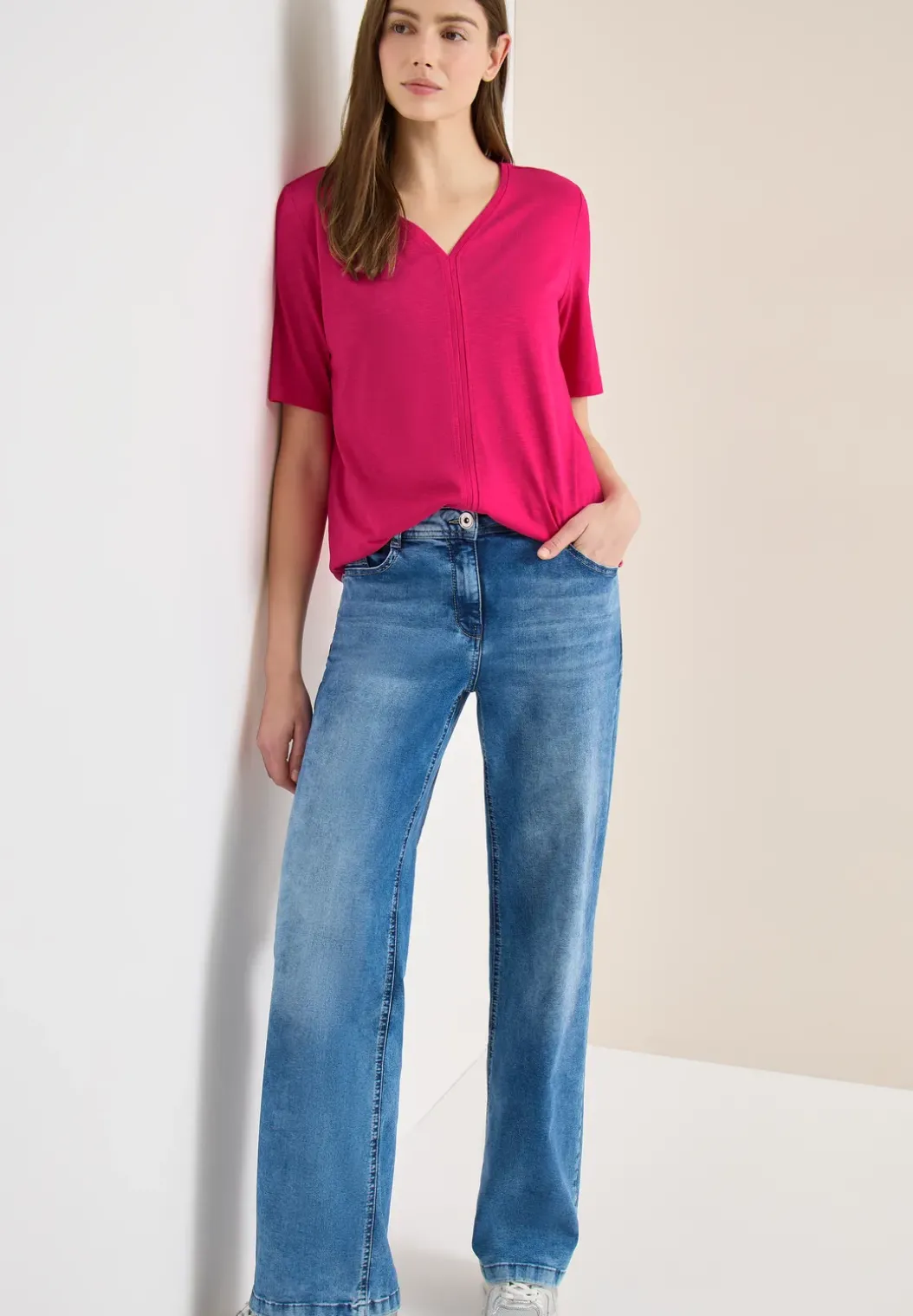 T-shirt met korte mouwen in tuniekstijl