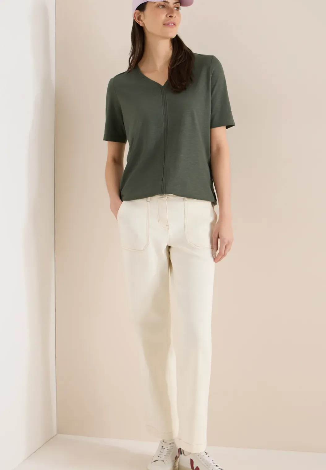 T-shirt met korte mouwen in tuniekstijl