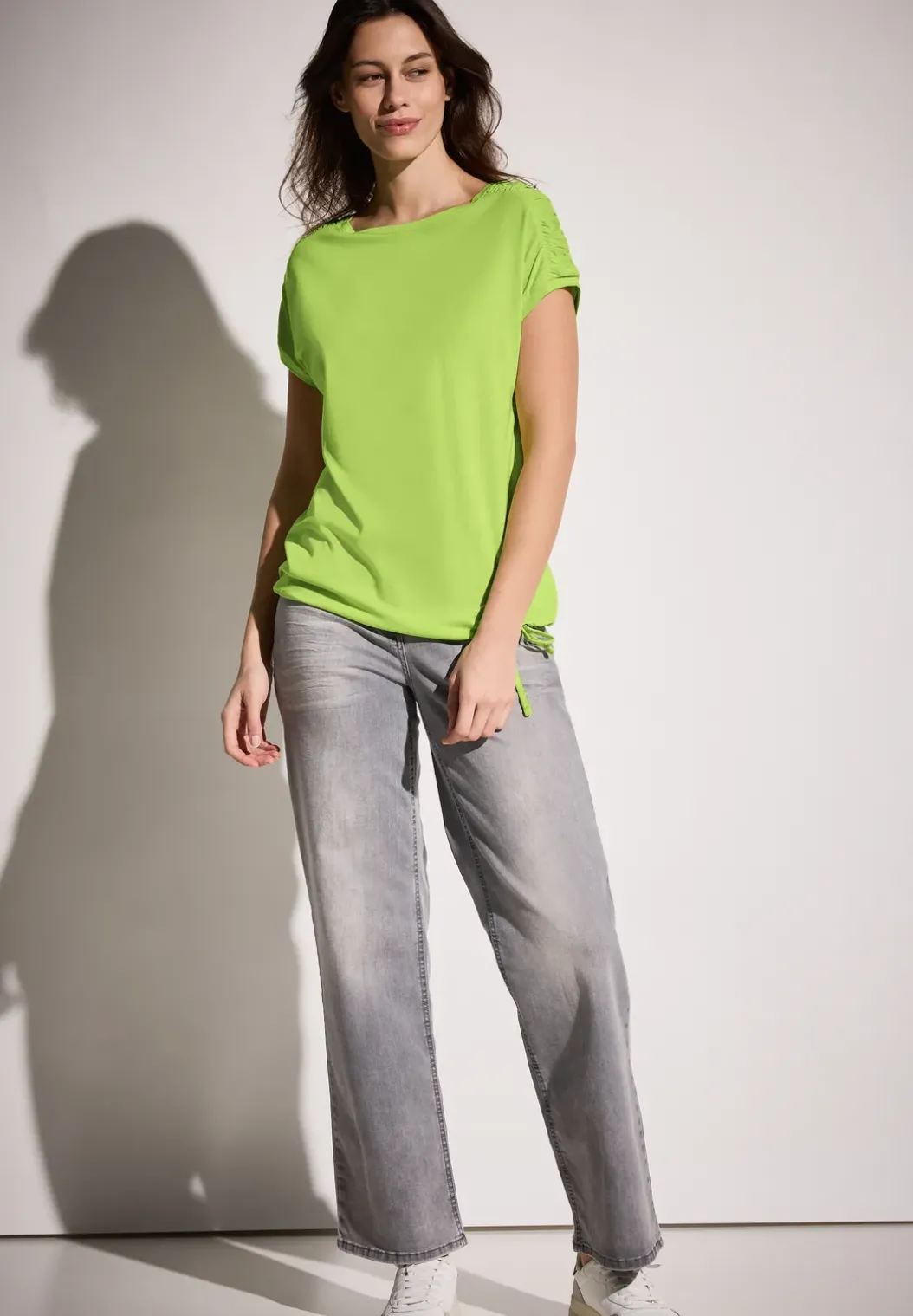 T-shirt met rimpels