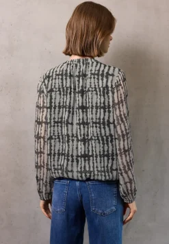 Tuniek van chiffon met V-hals