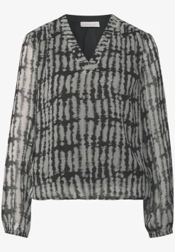 Tuniek van chiffon met V-hals