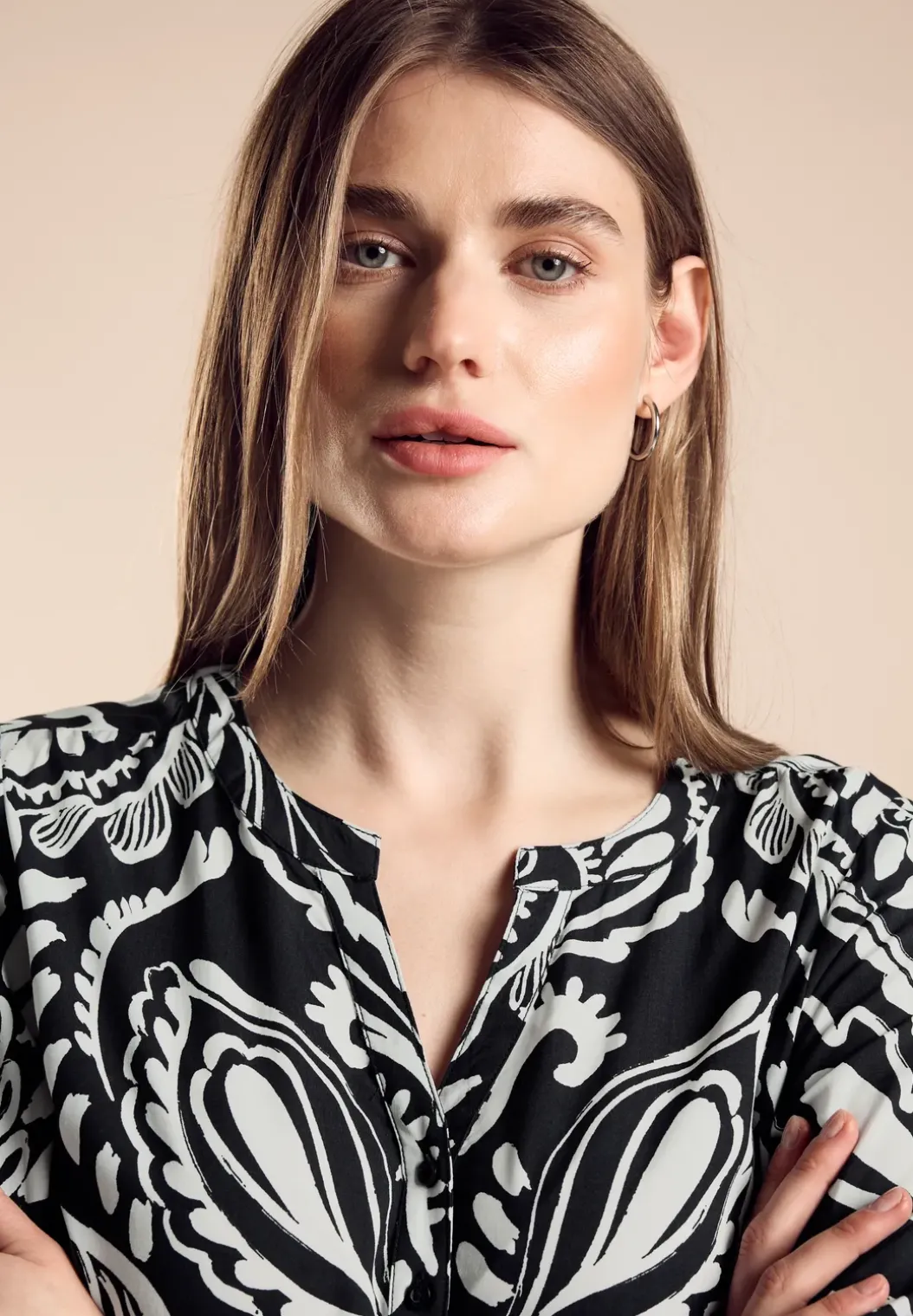 Tuniekblouse met print