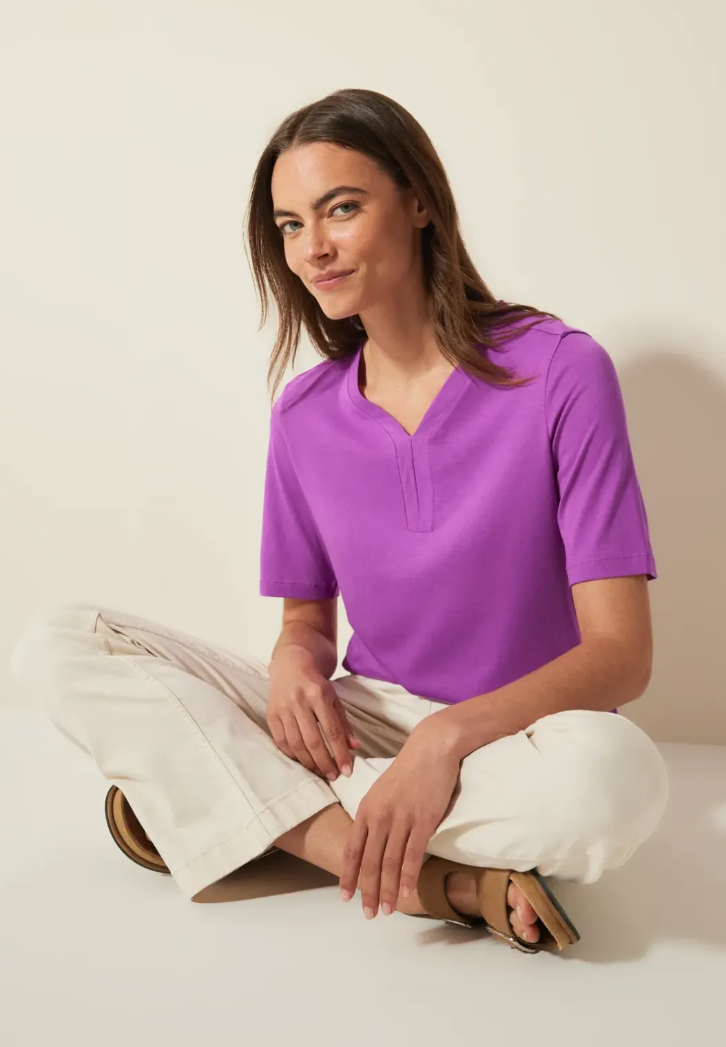 Tuniek T-shirt in effen kleur