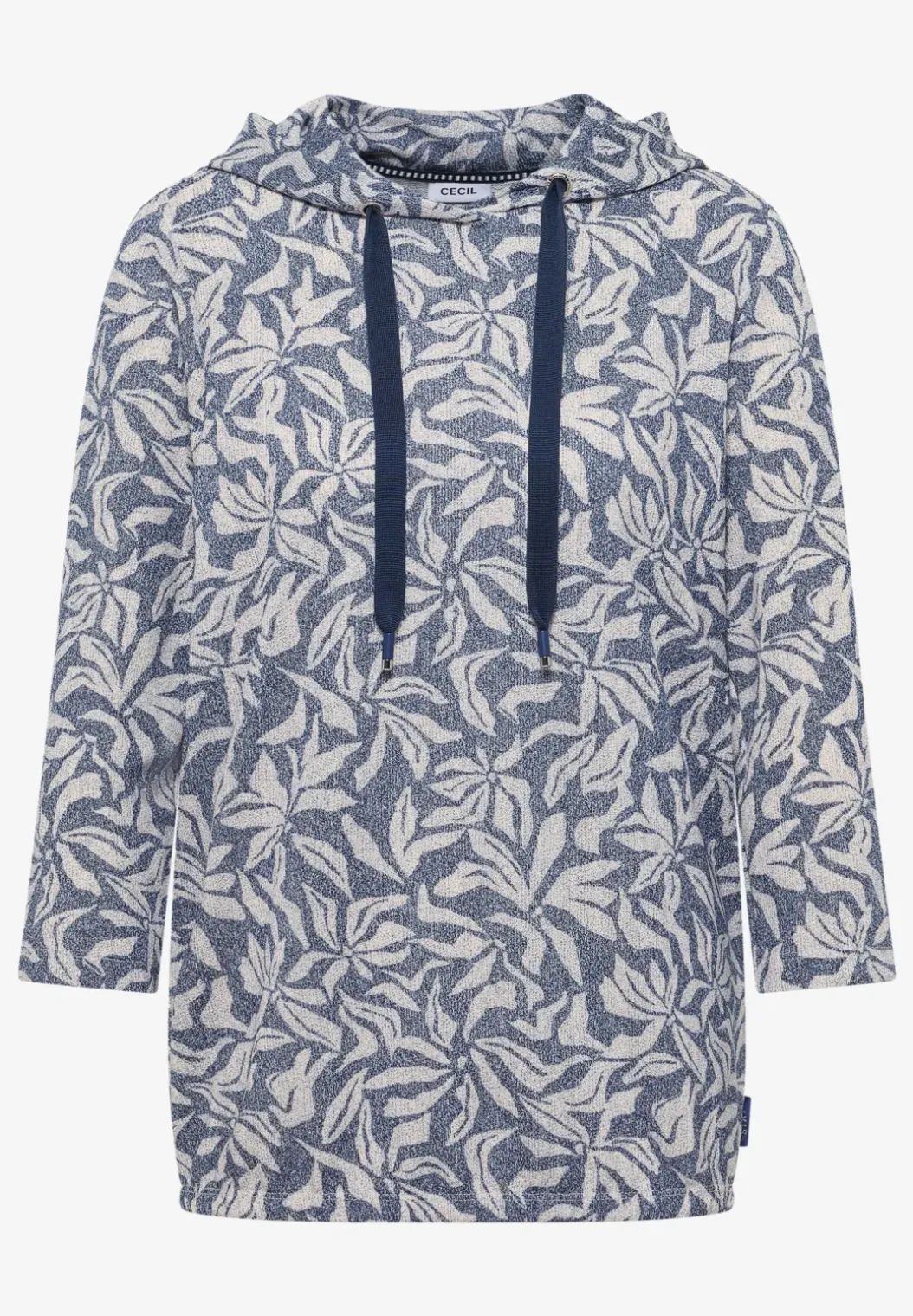 Tweekleurig shirt met capuchon