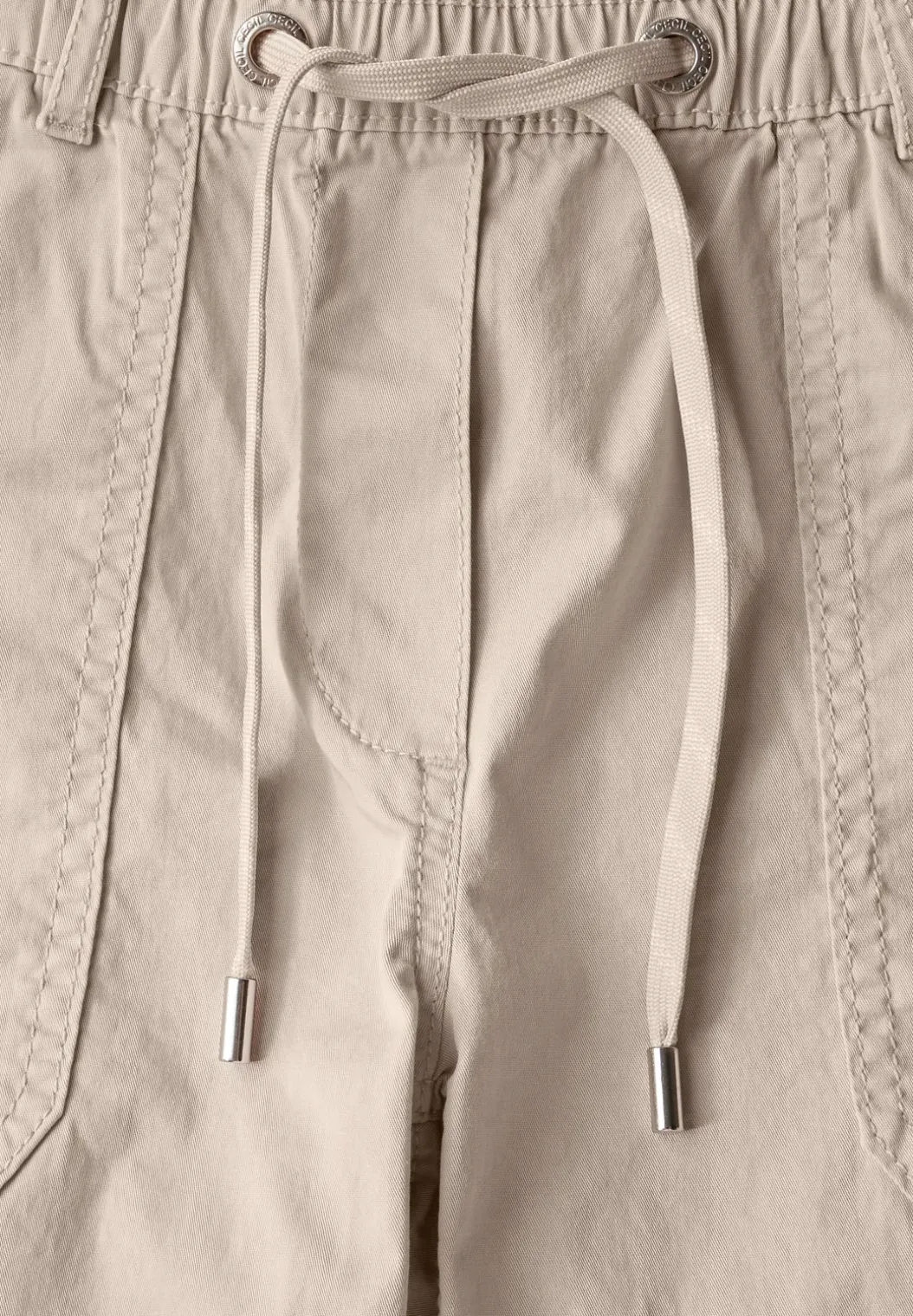 Twill shorts in een verwassen look
