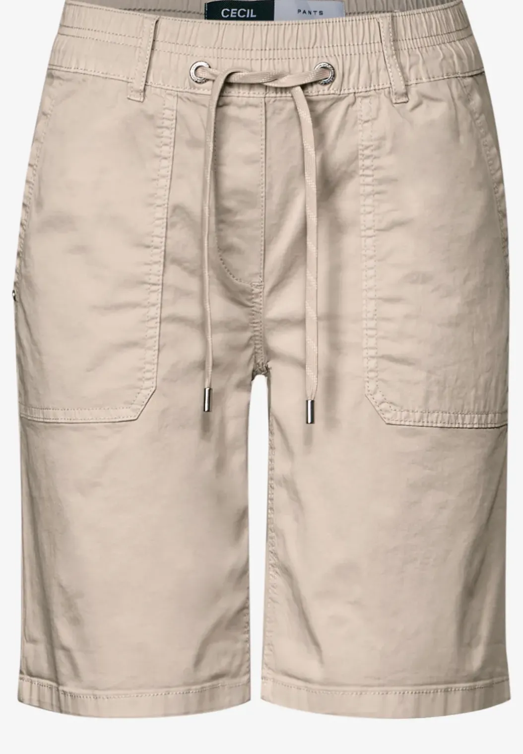 Twill shorts in een verwassen look