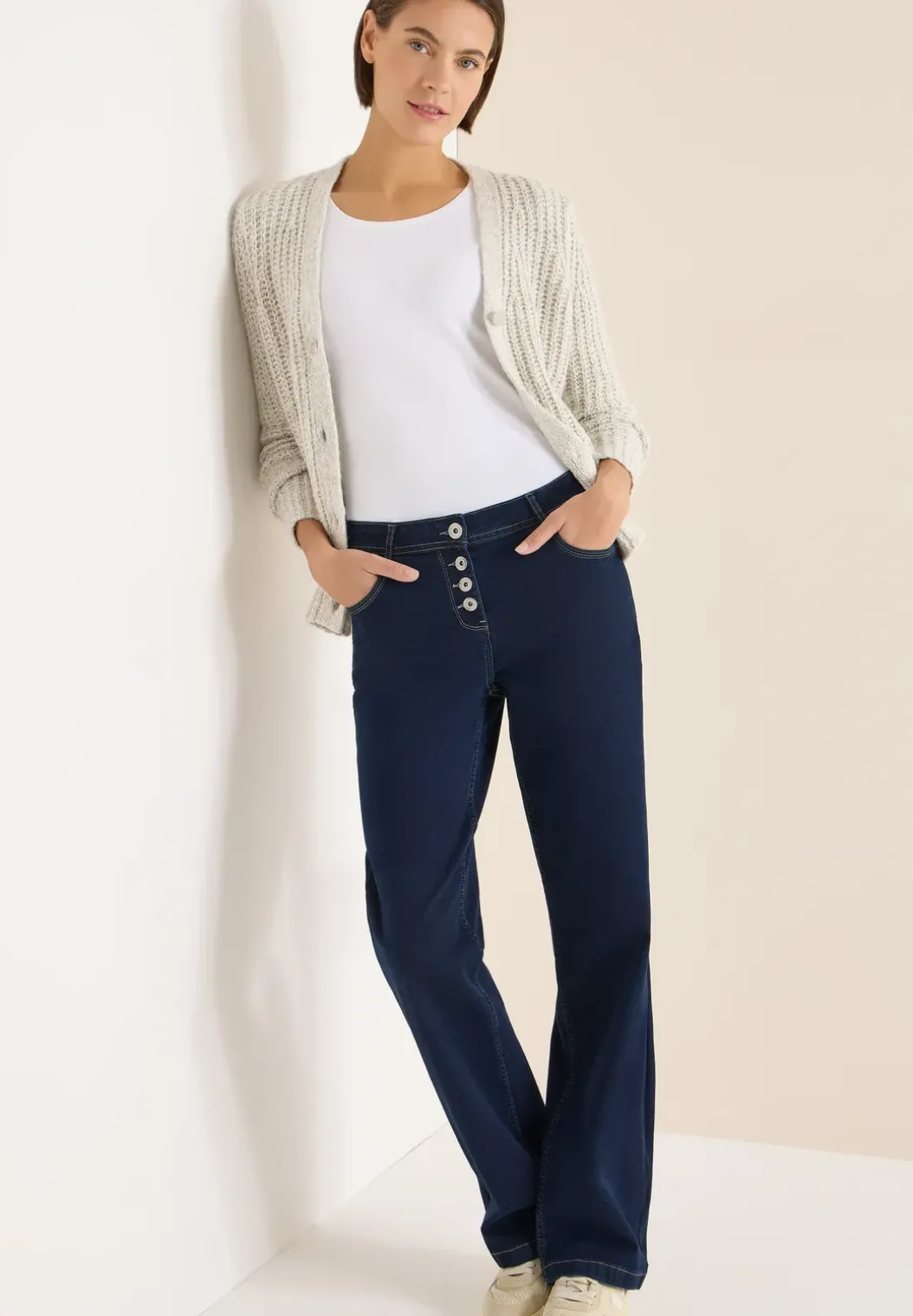 Uitgerolde Wide Legs jeans