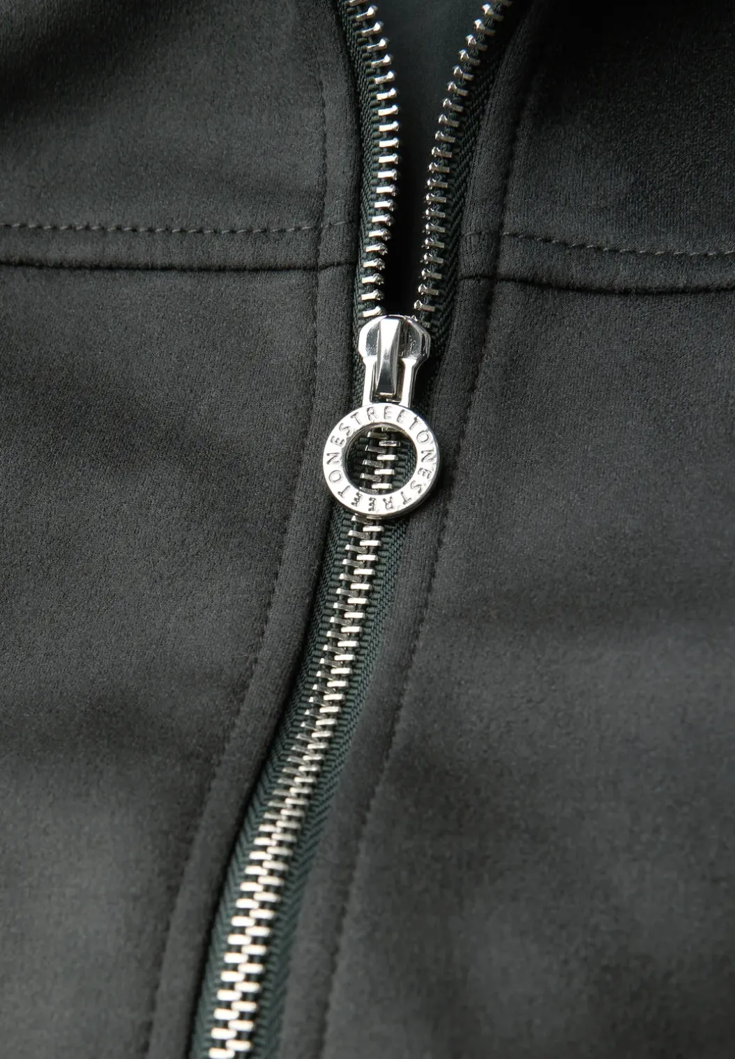 Velours jas met capuchon