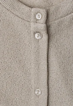 Vest met 3/4 mouwen in een gebreide look