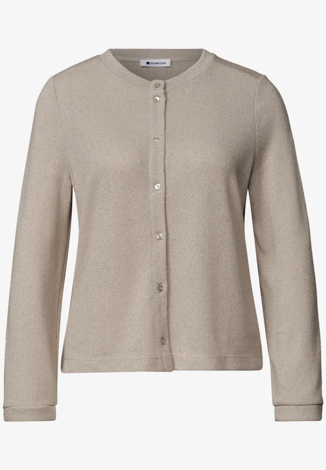 Vest met 3/4 mouwen in een gebreide look