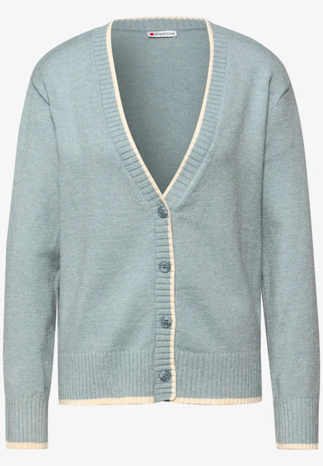 Vest met contrasterende details