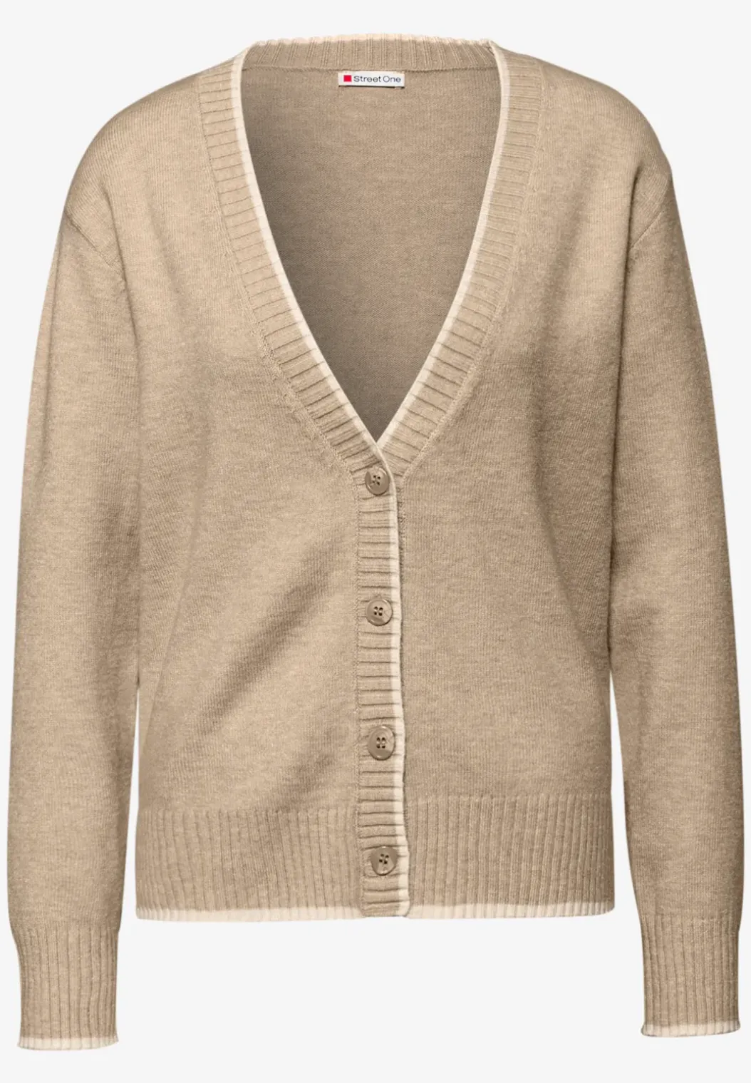 Vest met contrasterende details