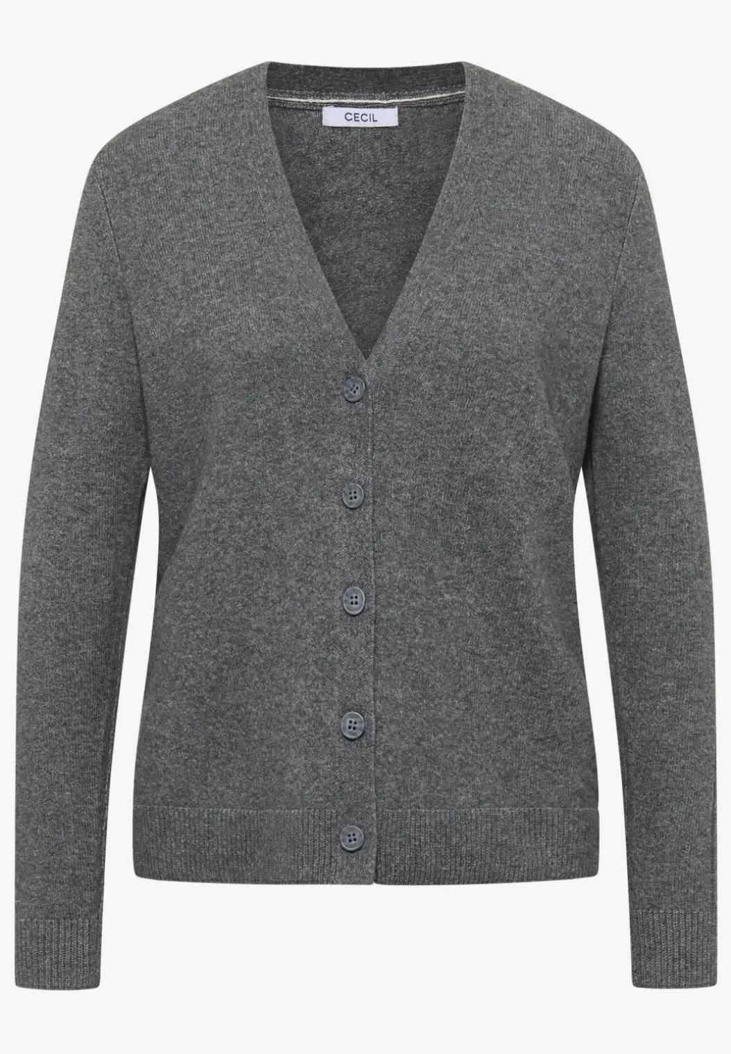 Vest met gebreide details