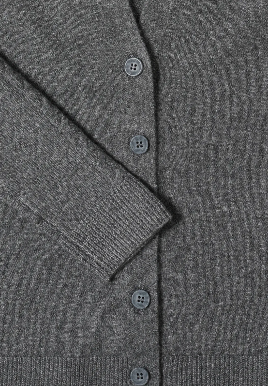 Vest met gebreide details