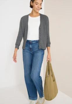 Vest met gebreide details