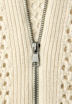 Vest met ronde hals en ritssluiting