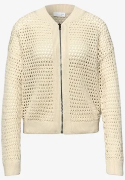 Vest met ronde hals en ritssluiting