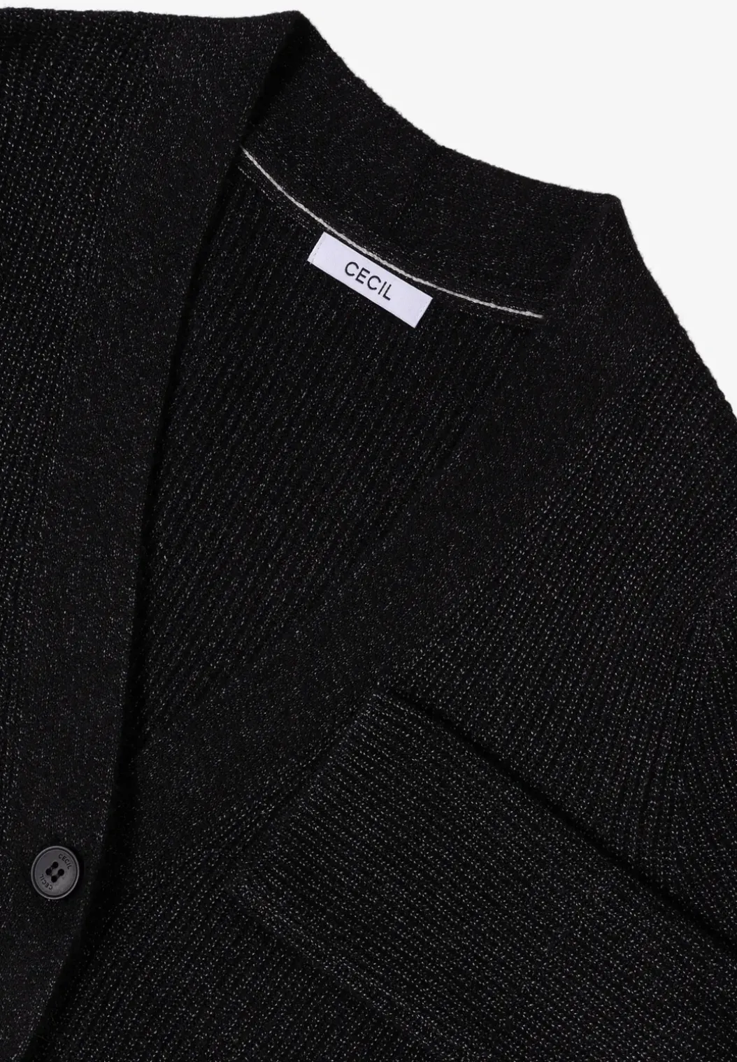 Vest met structuurdetails