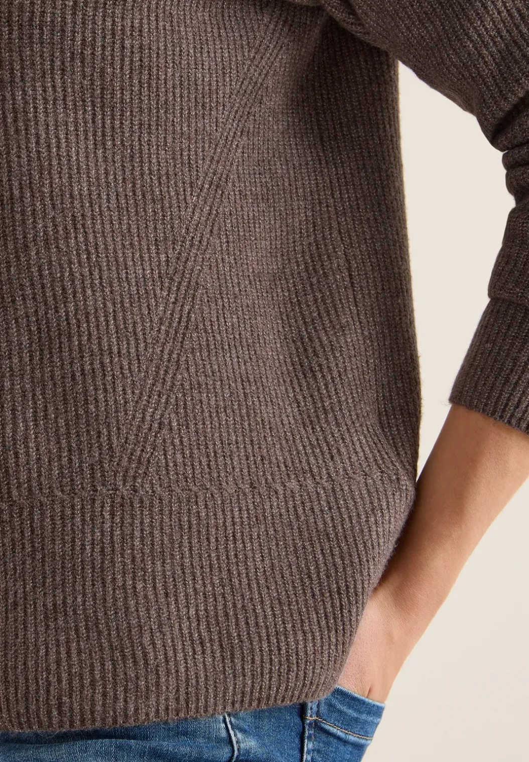 Vest met structuurdetails