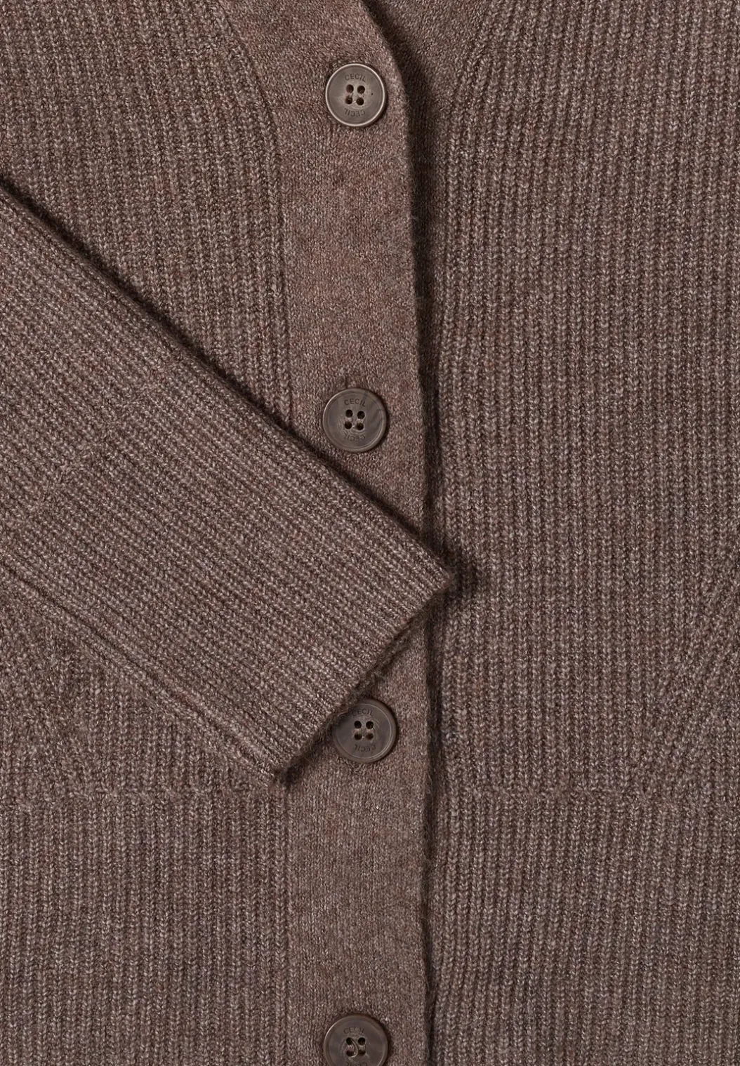 Vest met structuurdetails
