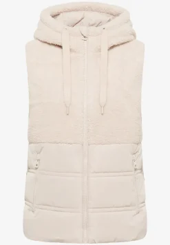 Vest met structuurmix
