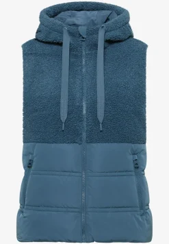 Vest met structuurmix