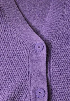 Vest met structuurmix