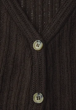 Vest met V-hals en knoopsluiting