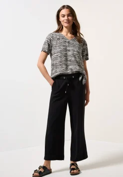 V-hals blouse met print