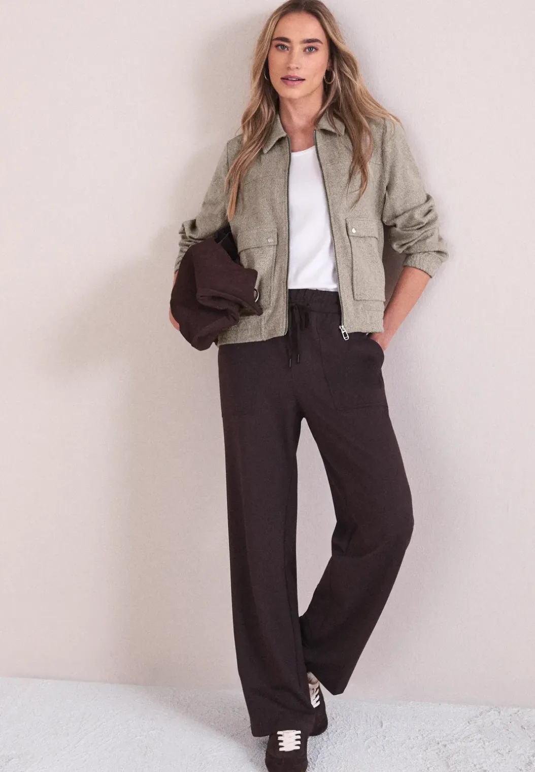 Visgraat blouson