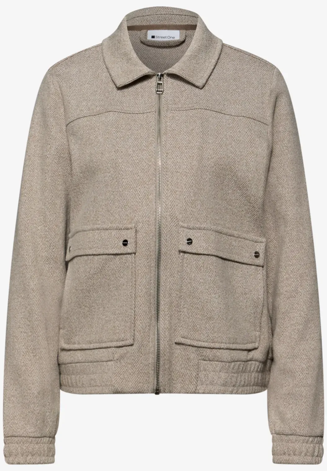 Visgraat blouson