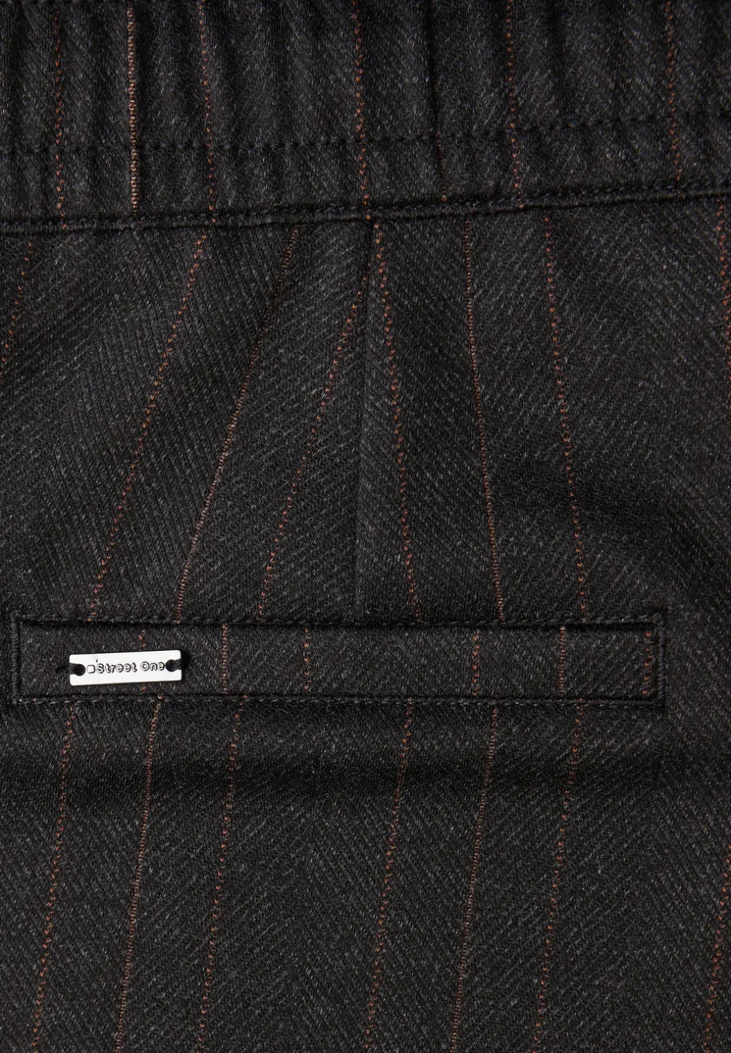 Visgraat jacquard broek