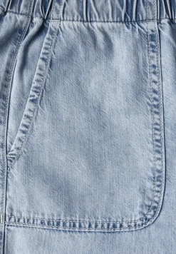 Wide leg jeans paperbag