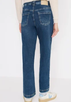 Wide Leg Patch Pocket Jeans