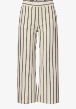 Wide Legs broek in casual pasvorm met strepen
