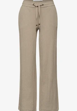 Wide Legs broek in crinkle crashstructuur